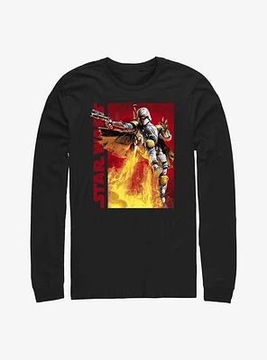 Star Wars Jetpack Boba Fett Long Sleeve T-Shirt