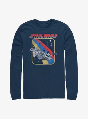 Star Wars Retro Millenium Falcon Long Sleeve T-Shirt
