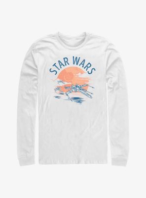 Star Wars X-Wing Sunset Long Sleeve T-Shirt