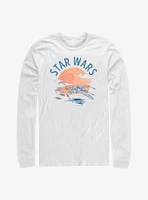 Star Wars X-Wing Sunset Long Sleeve T-Shirt