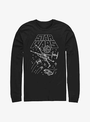 Star Wars Space Fight Long Sleeve T-Shirt