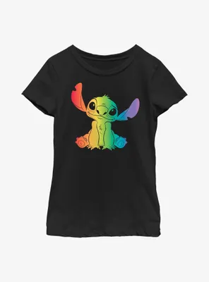 Disney Lilo And Stitch Rainbow Fill Youth T-Shirt