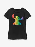 Disney Lilo And Stitch Rainbow Fill Youth T-Shirt