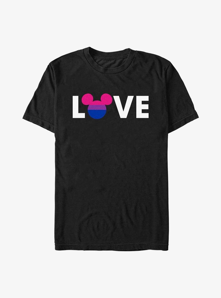 Disney Mickey Mouse Bisexual Flag Love T-Shirt