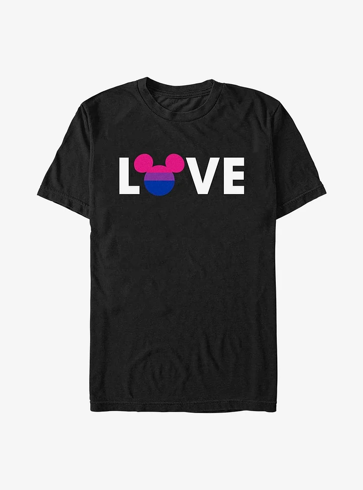 Disney Mickey Mouse Bisexual Flag Love T-Shirt
