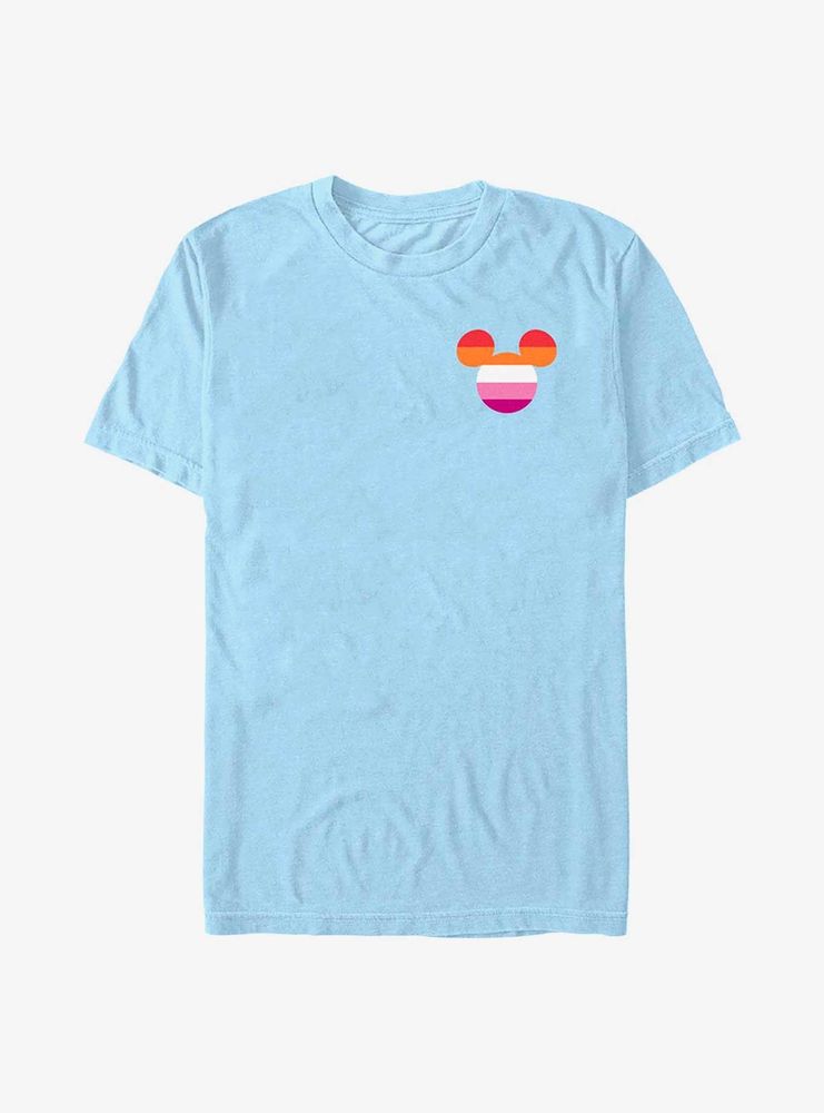 Disney Mickey Mouse Pride Lesbian Badge T-Shirt