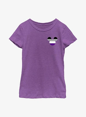Disney Mickey Mouse Asexual Badge Youth T-Shirt