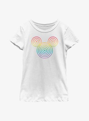 Disney Mickey Mouse Rainbow Circles Youth T-Shirt