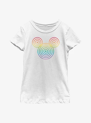 Disney Mickey Mouse Rainbow Circles Youth T-Shirt