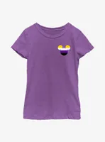 Disney Mickey Mouse Nonbinary Badge Youth T-Shirt