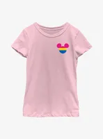 Disney Mickey Mouse Pansexual Badge Youth T-Shirt