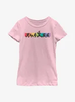 Disney Mickey Mouse Whole Crew Rainbow Line Youth T-Shirt