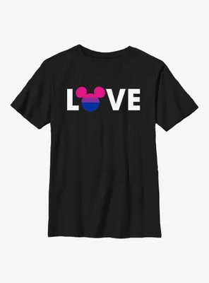 Disney Mickey Mouse Bisexual Flag Love Youth T-Shirt