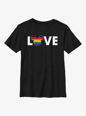 Disney Mickey Mouse Rainbow Love Youth T-Shirt