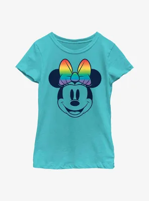 Disney Minnie Mouse Rainbow Bow Fill Youth T-Shirt