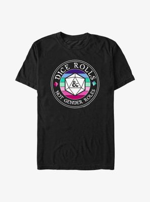 Dungeons And Dragons Dice Rolls Not Gender Roles T-Shirt