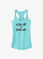 Star Wars Obi-Wan Kenobi Vader Lettering Girls Tank