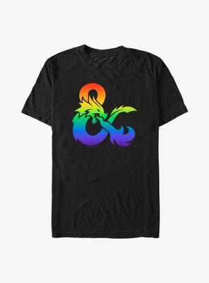 Dungeons And Dragons Pride Gradient Logo T-Shirt