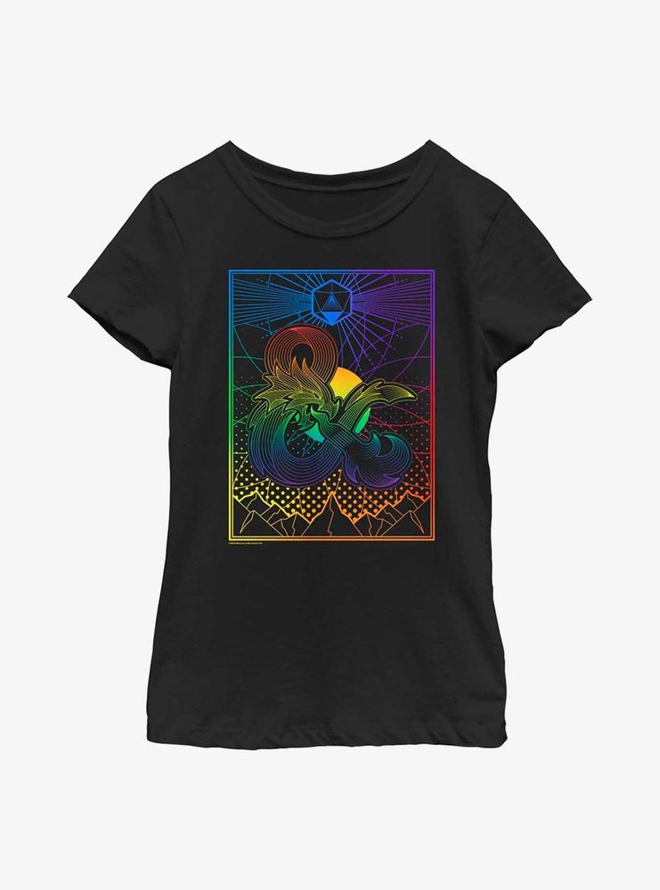 Boxlunch Dungeons And Dragons Gradient Landscape Youth T-Shirt