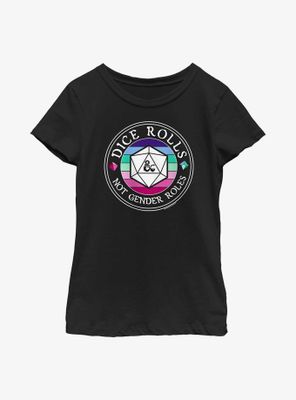 Dungeons And Dragons Dice Rolls Not Gender Roles Youth T-Shirt