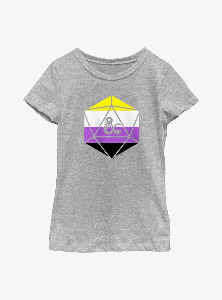 Dungeons And Dragons Non Binary D20 Youth T-Shirt