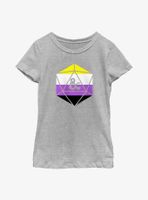 Dungeons And Dragons Non Binary D20 Youth T-Shirt