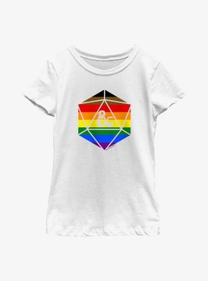 Dungeons And Dragons Pride D20 Flag Youth T-Shirt