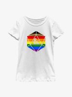 Dungeons And Dragons Pride D20 Flag Youth T-Shirt