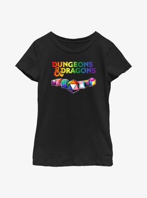 Dungeons And Dragons Pride Dice Youth T-Shirt