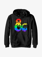 Dungeons And Dragons Pride Flag Logo Youth Hoodie