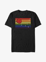 Star Wars Rainbow Millenium Falcon Chase T-Shirt