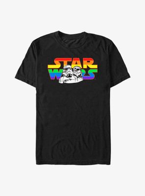 Star Wars Logo And Stormtroopers T-Shirt