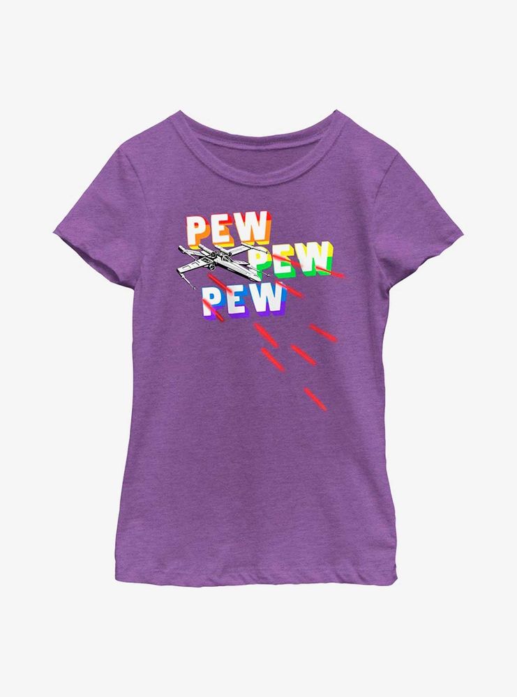 Star Wars Pew Rainbows Youth T-Shirt