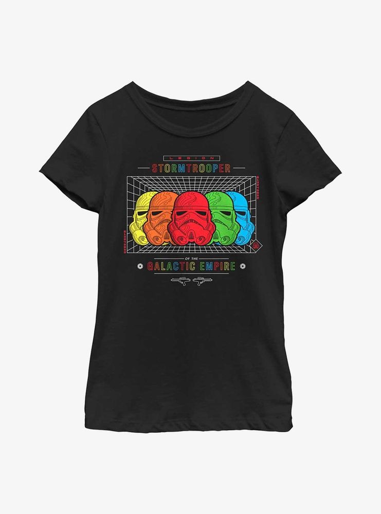 Star Wars Galactic Empire Rainbow Stormtrooper Youth T-Shirt