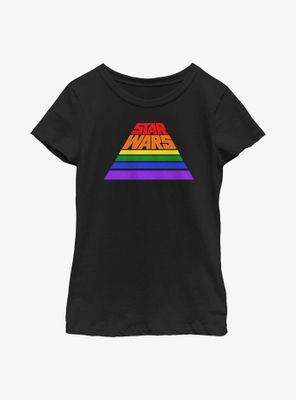 Star Wars Rainbow Intro Logo Youth T-Shirt