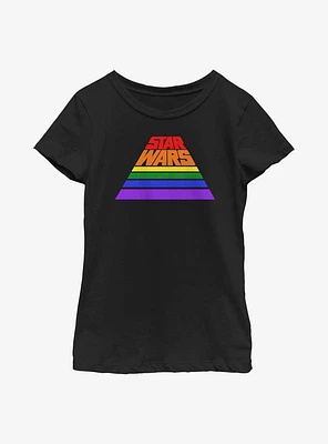 Star Wars Rainbow Intro Logo Youth T-Shirt