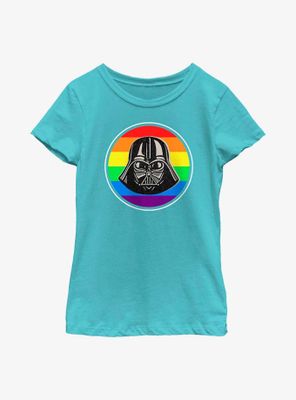 Star Wars Darth Vader Pride Badge Youth T-Shirt