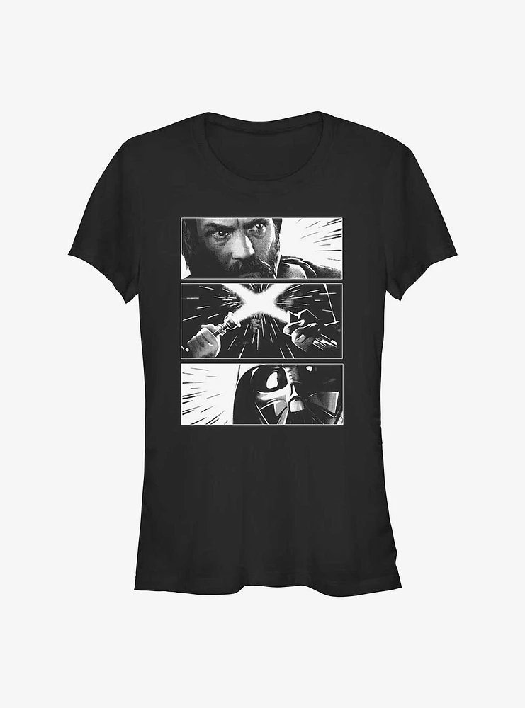 Star Wars Obi-Wan Kenobi Face-Off Sequence Girls T-Shirt