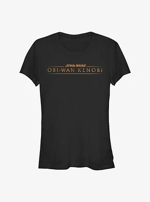 Star Wars Obi-Wan Kenobi Gold Logo Girls T-Shirt