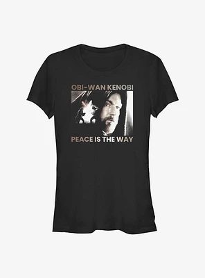 Star Wars Obi-Wan Kenobi Peace Is The Way Girls T-Shirt