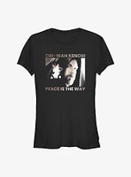 Star Wars Obi-Wan Kenobi Peace Is The Way Girls T-Shirt