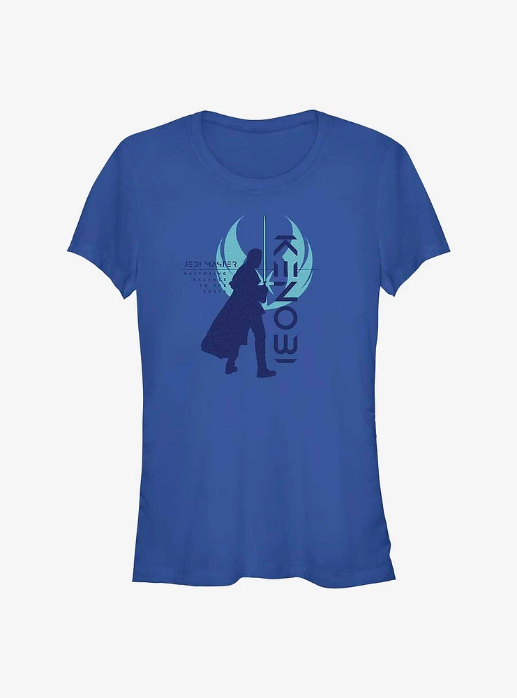 Star Wars Obi-Wan Kenobi Resistance Silhouette Girls T-Shirt