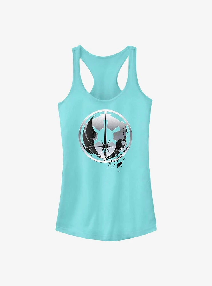 Star Wars Obi-Wan Kenobi Jedi To Empire Logo Girls Tank Top