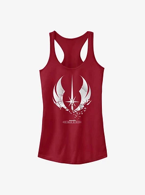 Star Wars Obi-Wan Kenobi Shattered Jedi Logo Girls Tank Top