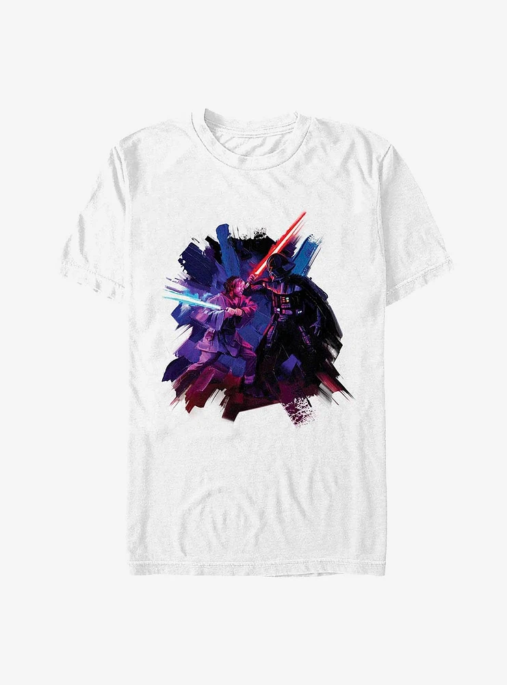 Star Wars Obi-Wan Kenobi Painted Duel T-Shirt