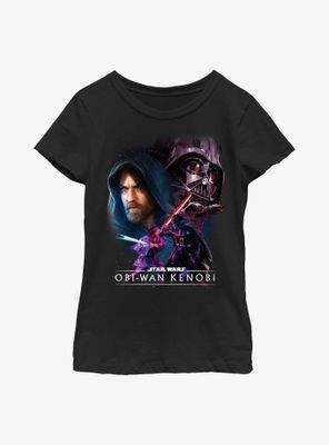 Star Wars Obi-Wan Kenobi Big Face Off Youth Girls T-Shirt