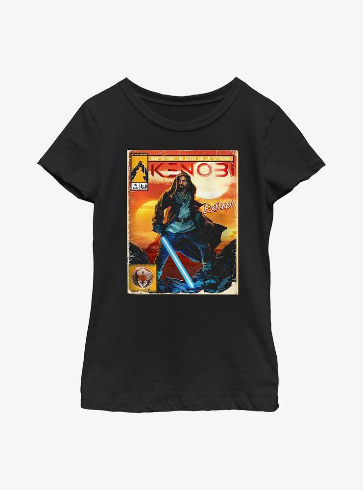 Star Wars Obi-Wan Kenobi Komically Youth Girls T-Shirt