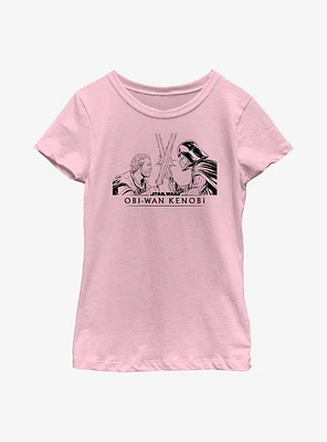 Star Wars Obi-Wan Kenobi Obi Clash Youth Girls T-Shirt