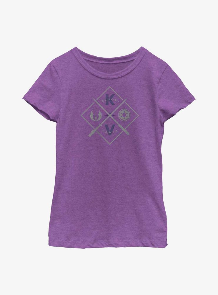 Star Wars Obi-Wan Kenobi Resistance Empire Crest Youth Girls T-Shirt