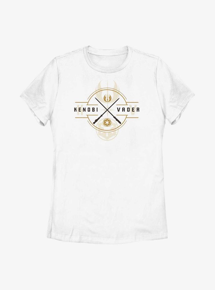 Star Wars Obi-Wan Kenobi Light Saber Crest Womens T-Shirt